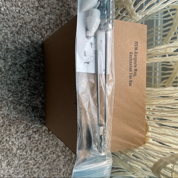 NEW Trader Sams Disneyland Haunted Mansion Gargoyle Tiki Mug 1st Edition Torches - Picture 6 of 6